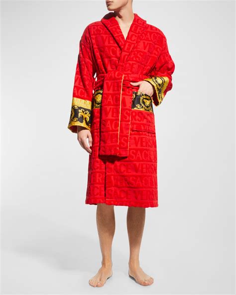 versace bathroom robe|Versace unisex barocco sleeve robe.